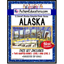 ALASKA State Symbols ADAPTED BOOK for Special Education and Autism